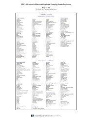 Private Companies - America's Growth Capital
