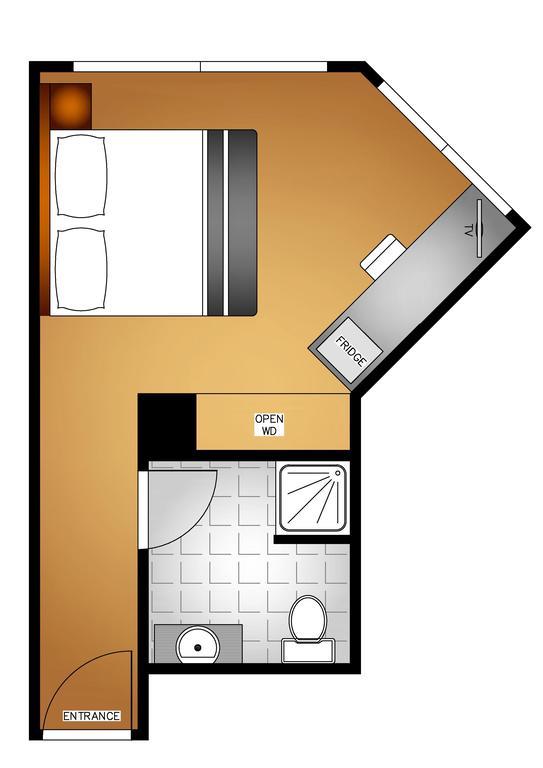 Kamer met Queensize Bed