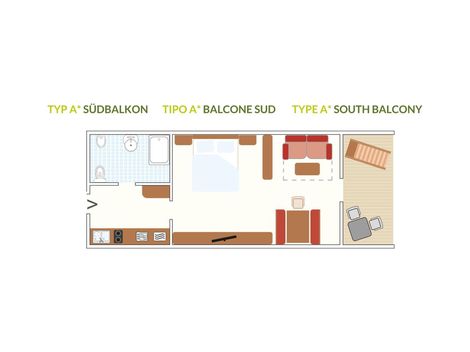 Comfort Apartment mit Balkon
