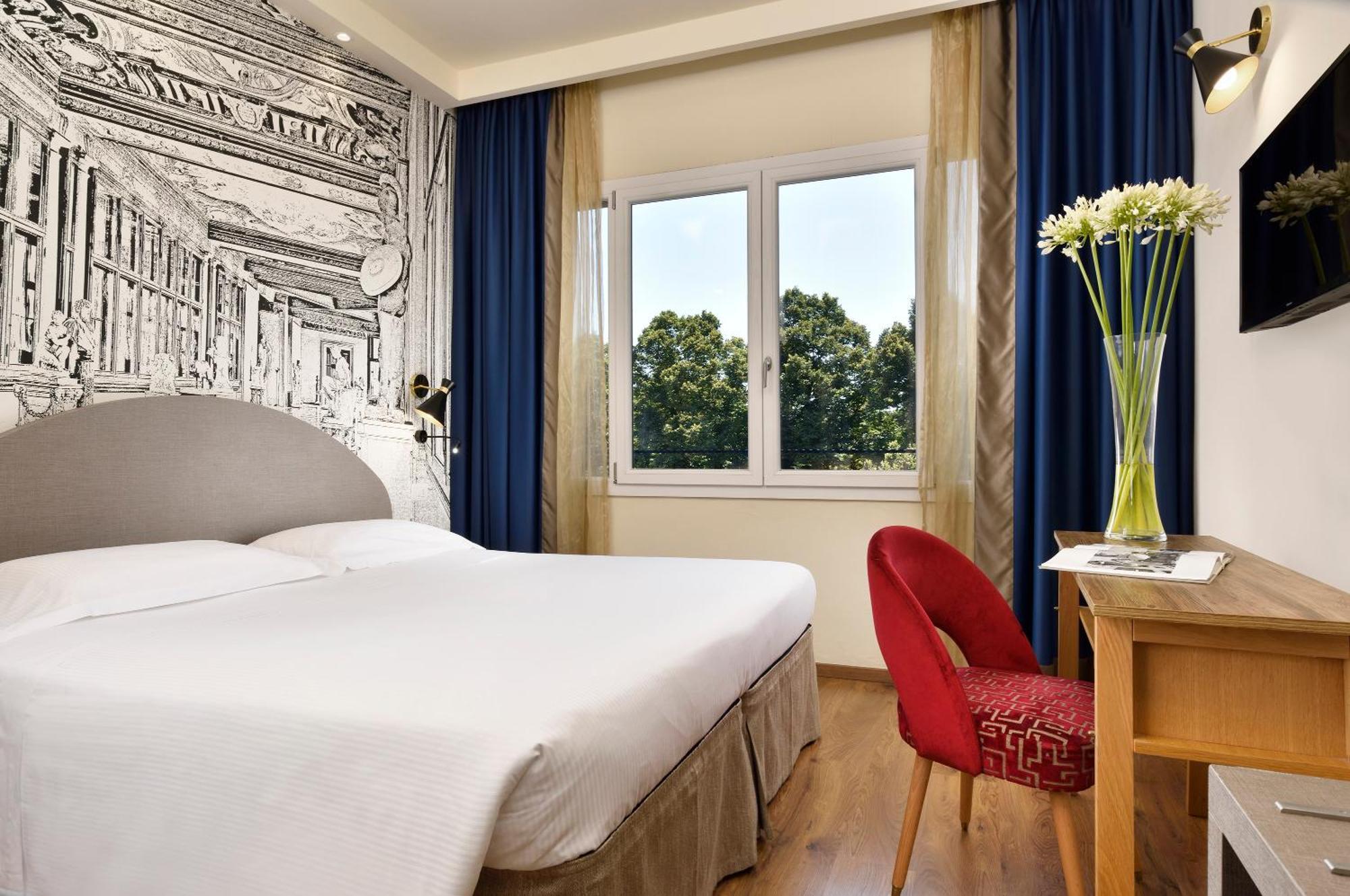 Luxe Kamer met 1 of 2 Bedden en Uitzicht op het Park