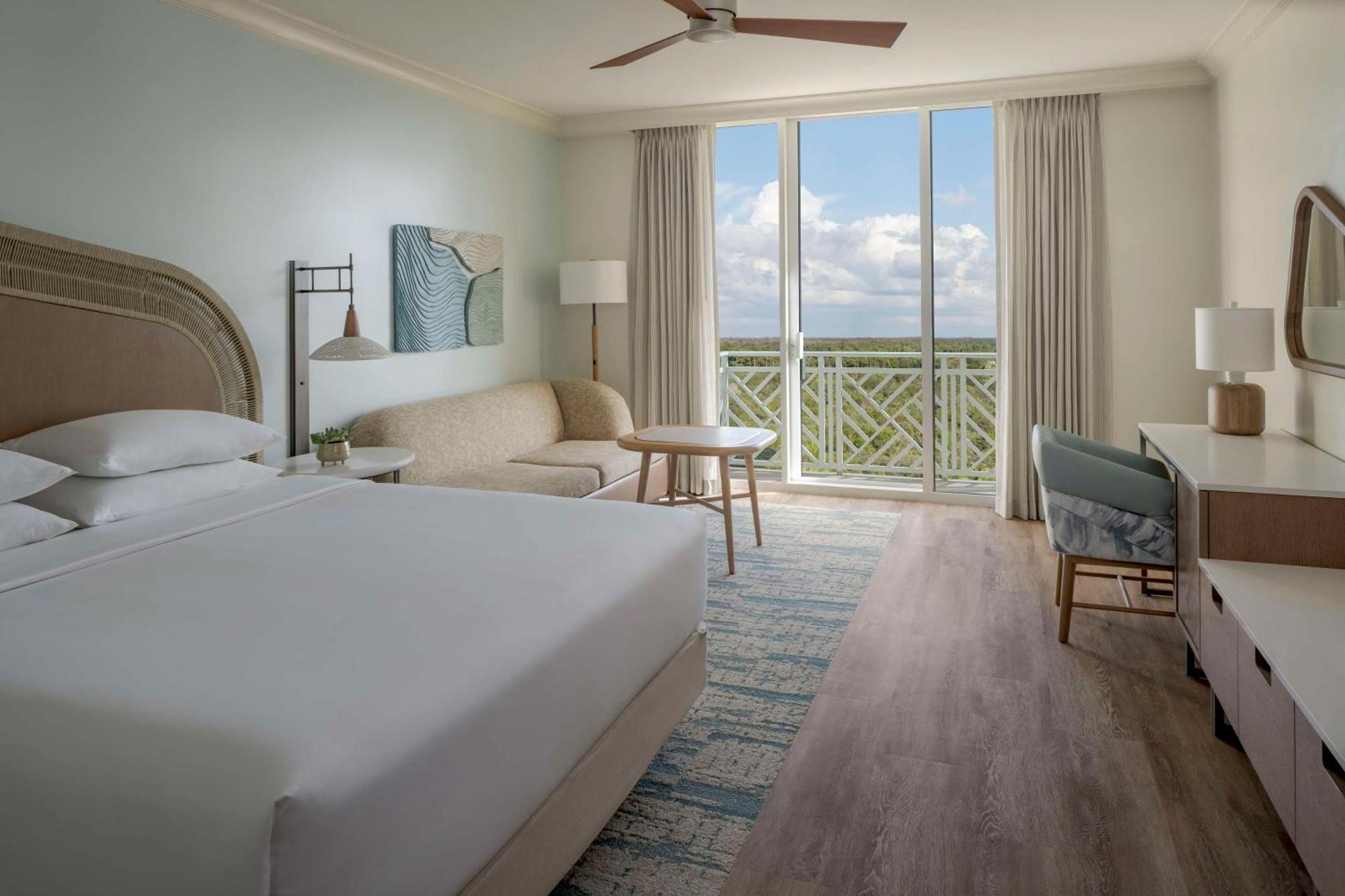 King Room with Sofa Bed and Partial Bay View