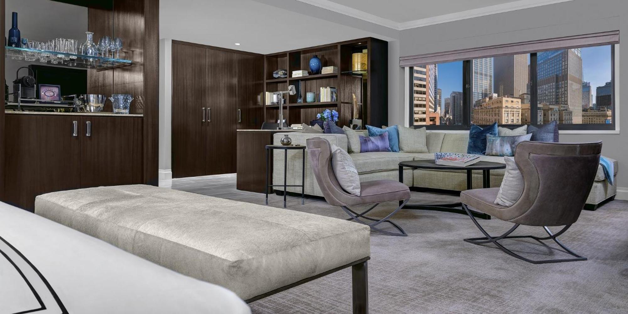 Suite met Kingsize Bed en Woonruimte - Manhattan-verdieping