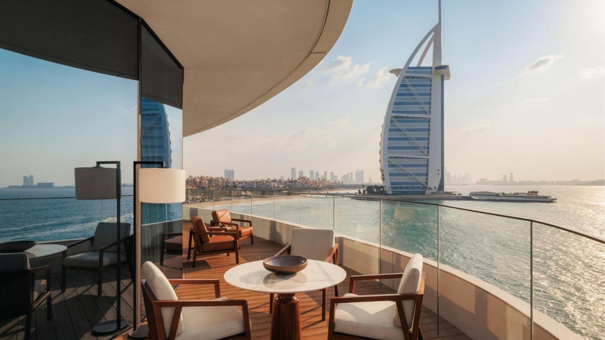 Ocean Panoramic Kamer met Panoramisch Uitzicht op de Burj Al Arab en de Jachthaven - Inclusief Butlerservice, Toegang tot de Iliana Pool Club