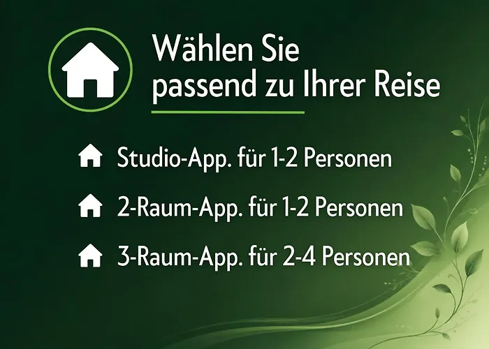 Appartementhaus Gutenberg -- Für Paare, Freundinnen&Freunde sowie Alleinreisende -- Parkplatz&WLAN -- 6 Min zum Strand, 2 Min zum See